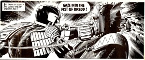 GazeIntoTheFistofDREDD