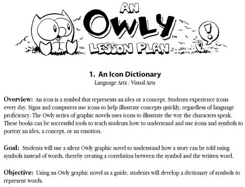 Page from OWLY PLAN PACKET