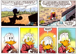 scrooge greed versus joy