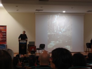 Ο Αβραάμ Κάουα στην παρουσίαση του Grandville